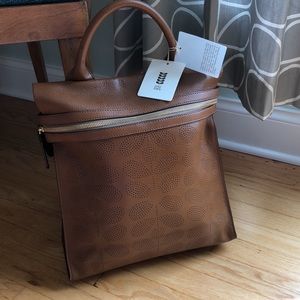 Orla Kiely Leather Backpack